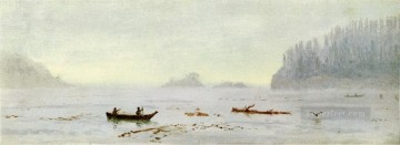 アルバート・ビアシュタット インドの漁師の海景 Oil Paintings